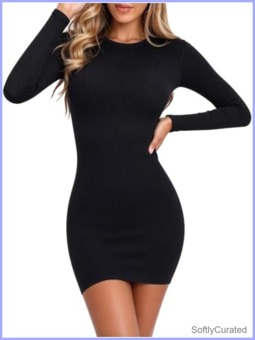 Womens Long Sleeve Bodycon Mini Dress Fall Club Night Out Party